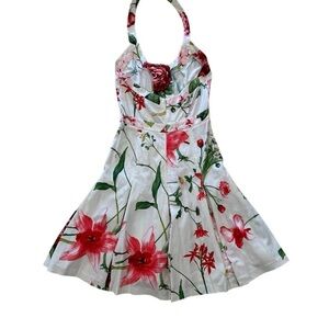 Dolce & Gabbana Floral Mini Dress - White, Green, Red, Pink, Yellow